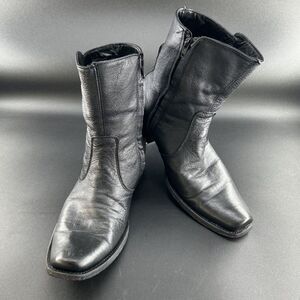 White Diamond, Mn's Sz10, Ankle Boot 1.5" Heel, Botin Kabul, Black, Zip Closure